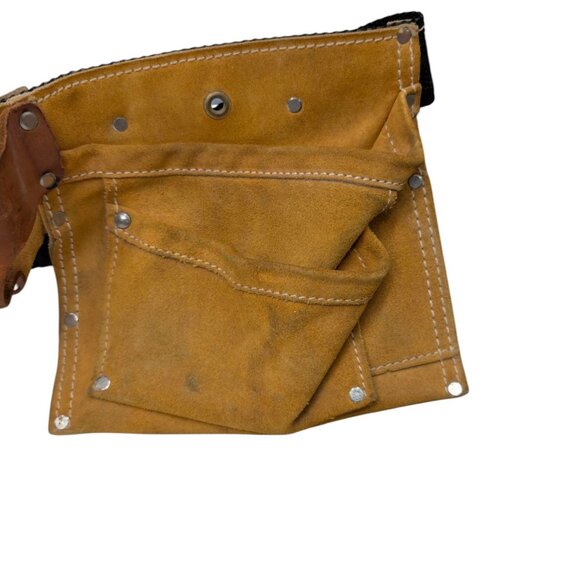 Master Mechanic Leather Tool Belt Master MM370X-3 Double Pouch Adjustable - Picture 12 of 16